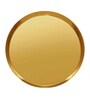 Golden Aluminium Diya With Plate