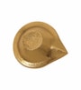 Golden Aluminium Diya With Plate