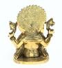 Golden Aluminium Ganesh Statue Religious Idol