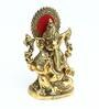 Golden Aluminium Ganesh Statue Religious Idol