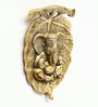Aluminium Lord Ganesha Wall Art In Gold