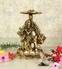 Golden Aluminium God Idol