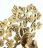 Golden Aluminium Radha Krishna Statue Religious Idol
