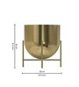Golden Aluminium Tess Pot