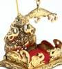 Golden Aluminium Throne Singhasan For God Idol Religious Idol