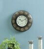 Gold MDF Analog Traditional Wall Clock