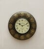 Gold MDF Analog Traditional Wall Clock