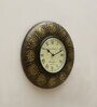 Gold MDF Analog Traditional Wall Clock
