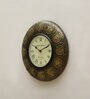 Gold MDF Analog Traditional Wall Clock