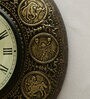Gold MDF Analog Traditional Wall Clock