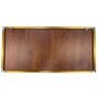 Golden And Silver Feather Glass Finish Horizontal Wall Art