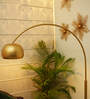 Golden Arcstone Floor Lamp