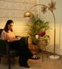 Golden Arcstone Floor Lamp