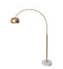 Golden Arcstone Floor Lamp
