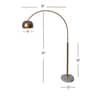 Golden Arcstone Floor Lamp