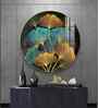 Golden Artwork Acrylic Round Wall Art
