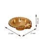 Golden Auspicious Handcrafted Brass Diya Set Of 4