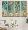 Art Multicolour Canvas Framed Landscape Art Panel Set of 4