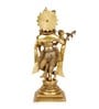 Golden Brass 13.5 Inch Lord Krishna Idol