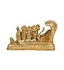 Golden Brass 4.5 Inches Vishnu Parivar Statue