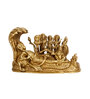 Golden Brass 4.5 Inches Vishnu Parivar Statue