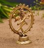 Golden Brass 4 Inches Lord Natraj Statue