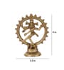 Golden Brass 4 Inches Lord Natraj Statue