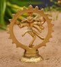 Golden Brass 4 Inches Lord Natraj Statue
