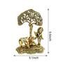 Golden Brass 6.6 Inches Lord Krishna Idol Statue