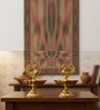 Golden Brass Peacock Design Pooja Diya