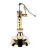 Golden Brass Hand Pump With Matki Abstract Vintage Decor Showpiece
