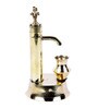 Golden Brass Hand Pump With Matki Abstract Vintage Decor Showpiece