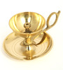 Golden Brass Sampal Diwali Diyas With Handle