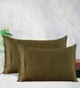 Golden Brown Plain Solid 400 TC Cotton Satin Pillow Covers