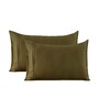 Golden Brown Plain Solid 400 TC Cotton Satin Pillow Covers