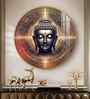 Golden Buddha Aura Acrylic Round Wall Art