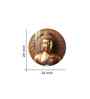 Golden Buddha Aura Acrylic Round Wall Art