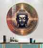 Golden Buddha Aura Acrylic Round Wall Art