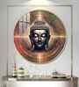 Golden Buddha Aura Acrylic Round Wall Art