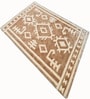 Golden Camel Geometric Wool And Cotton 5 X 8 Ft Hand Tufted Carpet