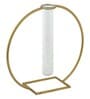 Golden Color Vase Circular With Test Tube