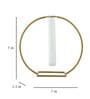 Golden Color Vase Circular With Test Tube