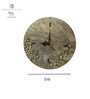 Golden Colour 3D Design Wall Clock Without Glass