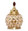 Golden Crystal And Brass Akhand Diya