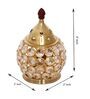 Golden Crystal And Brass Akhand Diya