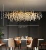 Golden Crystal Leaf Chandelier