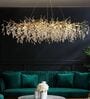 Golden Crystal Leaf Chandelier