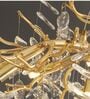 Golden Crystal Leaf Chandelier