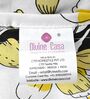 Golden Daffodil Floral 144 Tc Cotton Single Bedsheet With Pillowcover