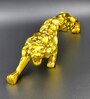Golden Dotted Jaguar Showpiece Resin Figurine (Gold)